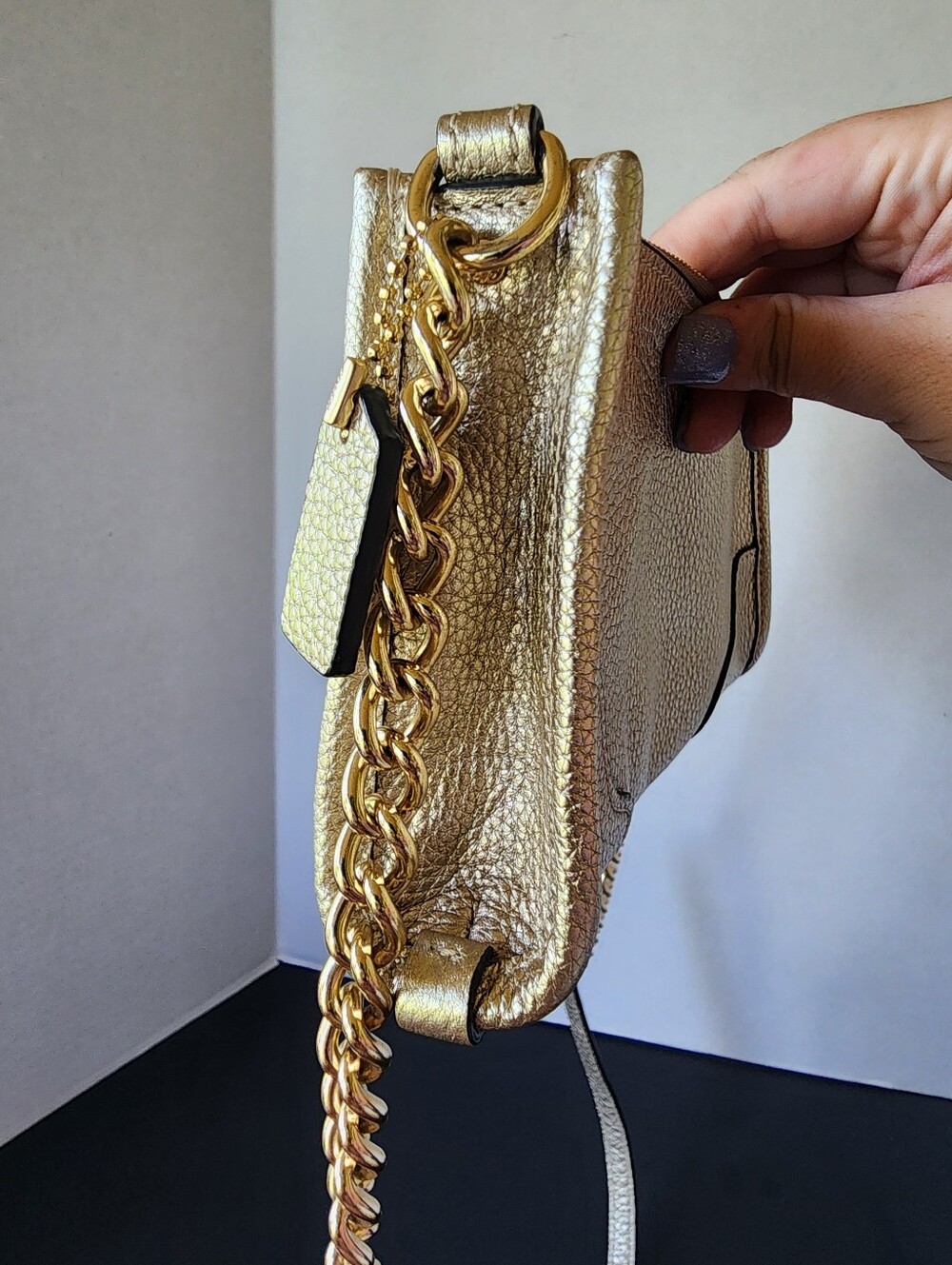 Coach Metallic Mickey Crossbody, EUC, 2018, $228 MSRP - Picture 4 of 8